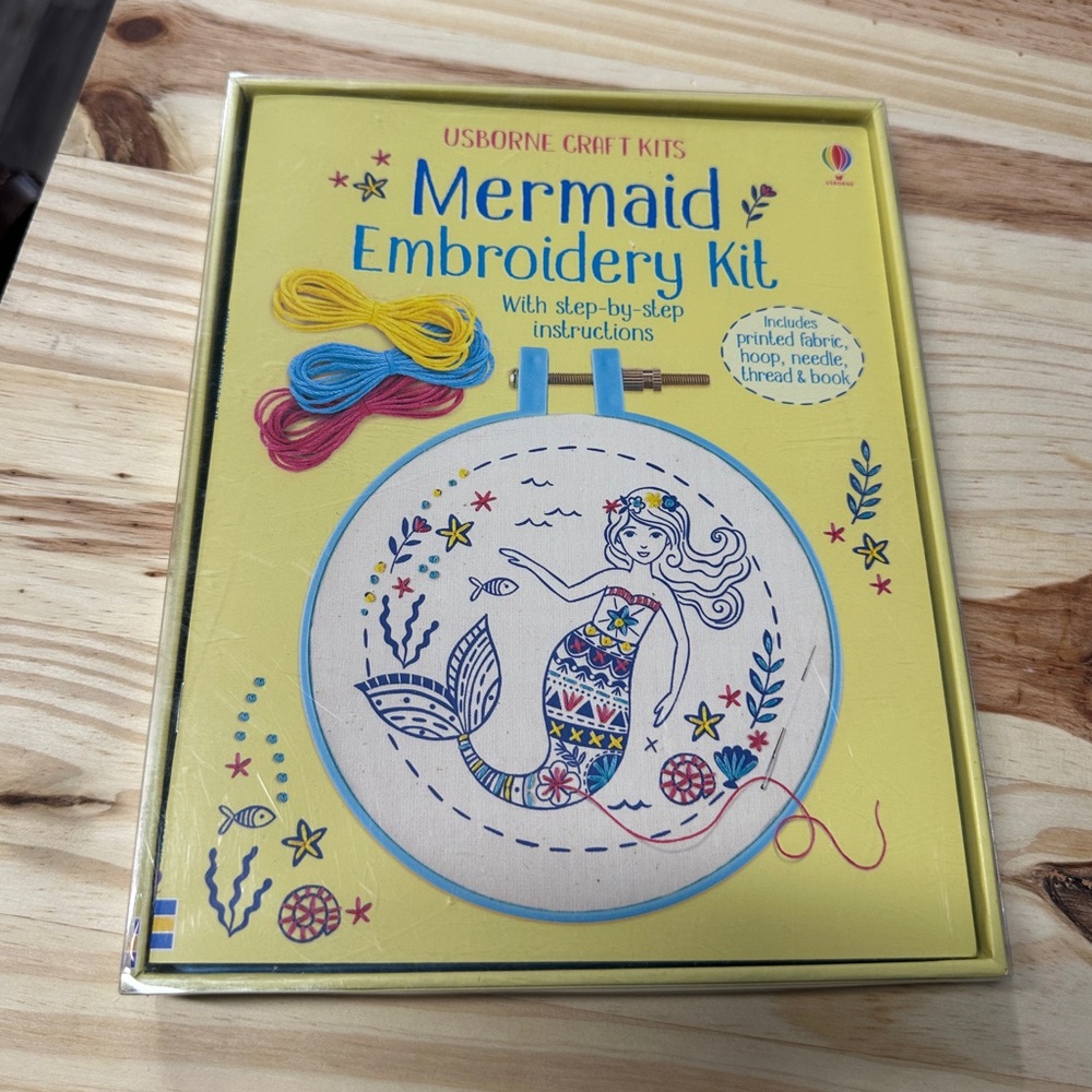 Usborne Craft Kits Mermaid Embroidery Kit - Multicolor